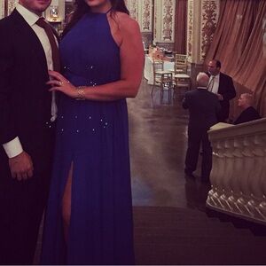 Royal blue maxi dress